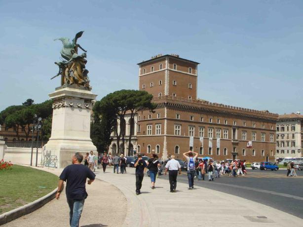 正面は、ヴェネツィア宮殿。そして、ヴェネツィア広場。